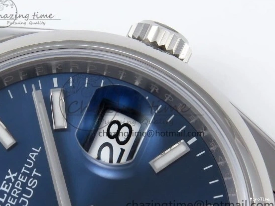 MiroTime 0208 DateJust 36 SS 126200 VSF 1:1 Best Edition 904L Steel Blue Dial on Oyster Bracelet VS Affordable 1676